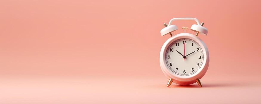 Realistic Clock for Time Management and Self Organization Concept. photo