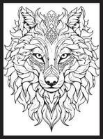 animales mandala adulto colorante paginas vector