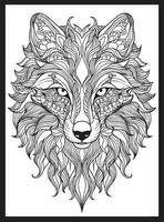 animales mandala adulto colorante paginas vector