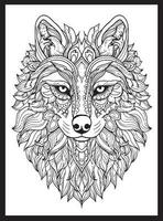 animales mandala adulto colorante paginas vector