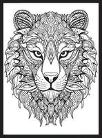 animales mandala adulto colorante paginas vector