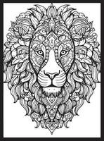 Animals Mandala Adult Coloring Pages vector