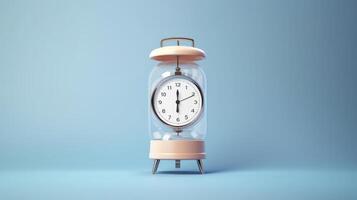 Realistic Clock for Time Management and Self Organization Concept. photo