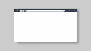 web Browser window vector. Browser or browsing in flat design. vector