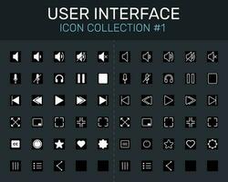 Set of Icon collection User interface icons for mobile and web EPS vector illustration