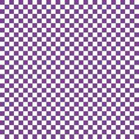 Checker purple and white square grid pattern for background vector