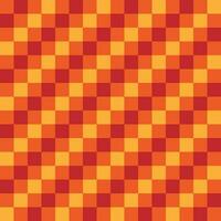 geométrico guingán mesa paño sin costura modelo. amarillo naranja guingán tablero de ajedrez mesa paño diseño por antecedentes vector ilustración tela boho alfombra ikat tribal batik textura guingán modelo.