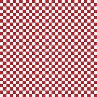 Checker red and white square grid pattern for background vector