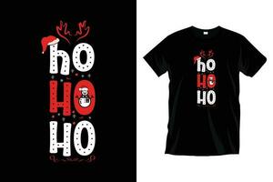 Ho ho ho. Christmas t shirt graphic design vector