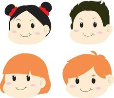 Chubby gang, children, child vector