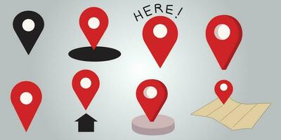 location icon, icon vector