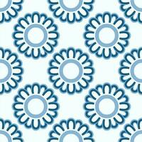 abstract square seamless patterns with vintage groovy daisy flowers. Retro floral vector background surface design, textile, stationery, wrapping paper, covers