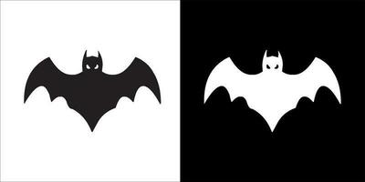 bat icon, Black and white color, on transparent background vector