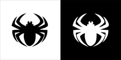 ilustración, vector gráfico de araña icono, en negro y blanco, con transparente antecedentes