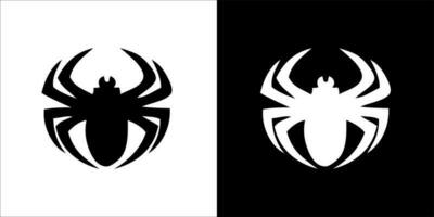 illustration, vector graphic of spider icon, in black and white, with transparent background