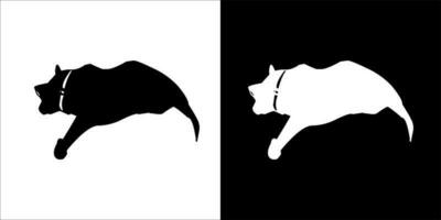 Illustration, vector graphic of cat icon, Black and white color on transparent background