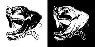 Illustration, vector graphic of snake icon, Black and white color on transparent background