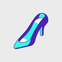 High heels isometric vector illustration