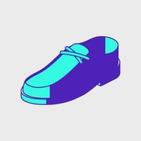 Dress shoe isometric vector illustration