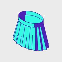 Skirt isometric vector illustration