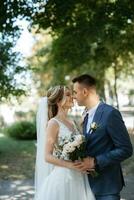 the first meeting of the bride and groom photo