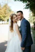 the first meeting of the bride and groom photo