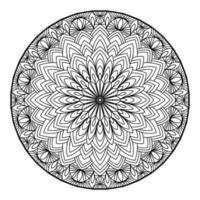 spiritual symbol round ornament vector