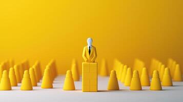 Business Leadership Concept, Teamwork Together Collaboration, Human Resources Management. photo