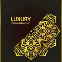 Luxury ornamental mandala background design with floral shapes vector