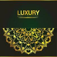 Luxury ornamental mandala background design with floral shapes vector