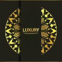 Luxury ornamental mandala background design with floral shapes vector