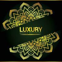 Luxury ornamental mandala background design with floral shapes vector