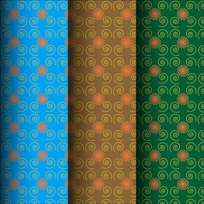 Abstract floral mandala pattern background