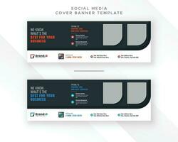 moderno negocio anuncio social medios de comunicación cubrir web bandera anuncio mínimo diseño vector