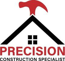 construcción casa logo vector