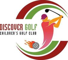 golf juego logo vector