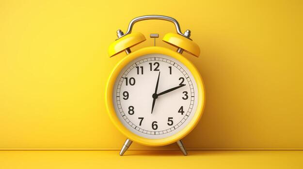 Realistic Clock for Time Management and Self Organization Concept. photo