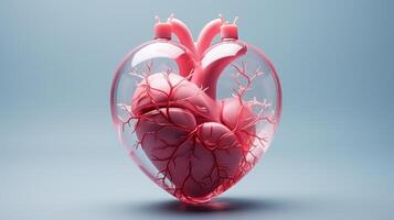World Heart Day Background. Created photo