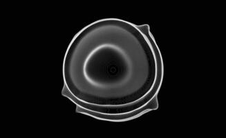 Virtual Information Stream. Digital Big Data Analysis. Cosmic Fractal with Movement of Glowing Elements. Technology Information Background. 3d Virtual Abstraction. vector