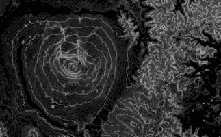 línea de topografía. montaña senderismo.oscuro topográfico mapa concepto con espacio para tu Copiar. 3d cartografía concepto antecedentes. mapa Bosquejo infografia.mundo mapa modelo. valores vector ilustración