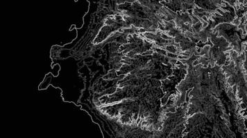 línea de topografía. montaña senderismo.oscuro topográfico mapa concepto con espacio para tu Copiar. 3d cartografía concepto antecedentes. mapa Bosquejo infografia.mundo mapa modelo. valores vector ilustración