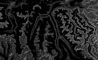 línea de topografía. montaña senderismo.oscuro topográfico mapa concepto con espacio para tu Copiar. 3d cartografía concepto antecedentes. mapa Bosquejo infografia.mundo mapa modelo. valores vector ilustración