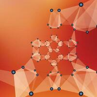 vector resumen geométrico antecedentes con triangulos