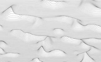 Abstract continuous lines drawing on white as background. Vector