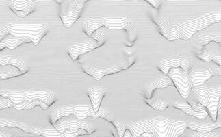 Abstract continuous lines drawing on white as background. Vector