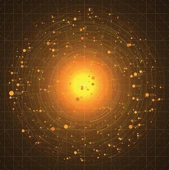 puntos y líneas abstractas conectan el fondo. tecnología de conexión de datos digitales y concepto de big data. vector