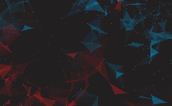 Abstract lines and dots connect background. Technology connection digital data and big data concept. vector