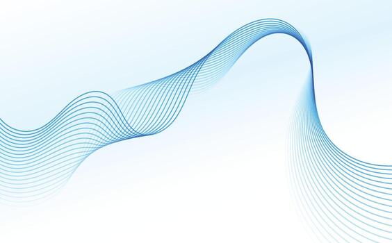 Modern abstract background with halftone gradient. Dark blue background. Blue Waves. Vector background.