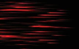 resumen rojo ligero alto velocidad movimiento en negro antecedentes vector ilustración.