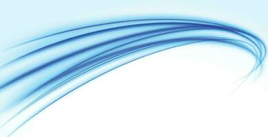 Smooth stylish blue wave background. vector